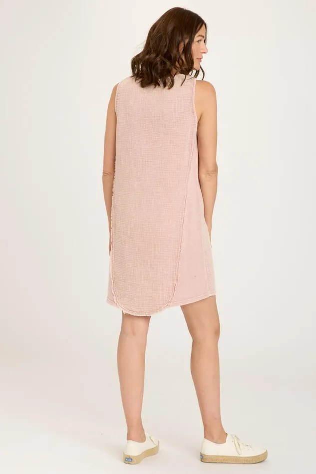 Clothing Dresses XCVI Hartley Tank Dress Distress Wash Hydrangea