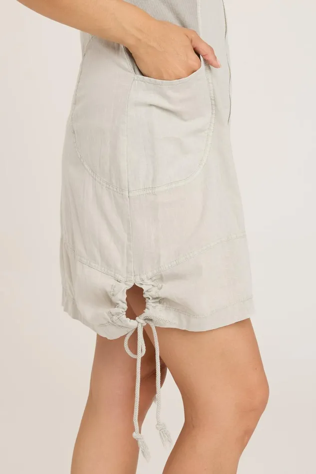Clothing Dresses XCVI Linen Lenchen Jacket Dress Whitecap Pigment