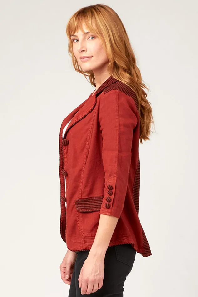Clothing Jackets XCVI Bespoke Blazer Mahogany