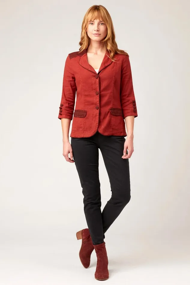 Clothing Jackets XCVI Bespoke Blazer Mahogany