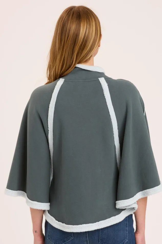 Clothing Jackets XCVI Dorval Poncho Hawthorn Leaf