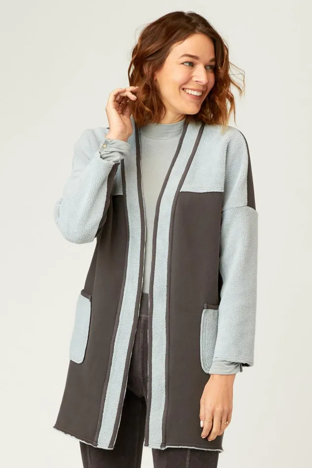 Clothing Jackets XCVI Edith Long Coat Griffin Pigment