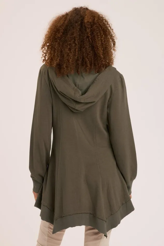 Clothing Jackets XCVI Fleece Mercantile Jacket Olive