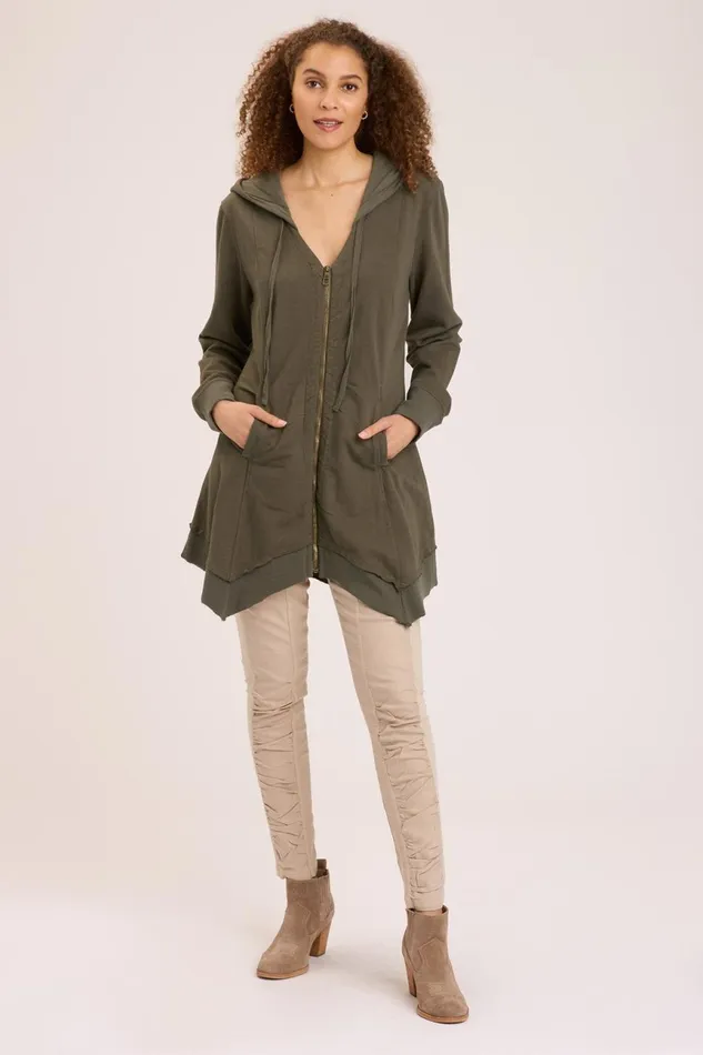 Clothing Jackets XCVI Fleece Mercantile Jacket Olive