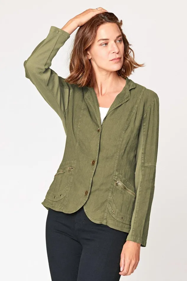 Clothing Jackets XCVI Haceta Blazer Hunter Green