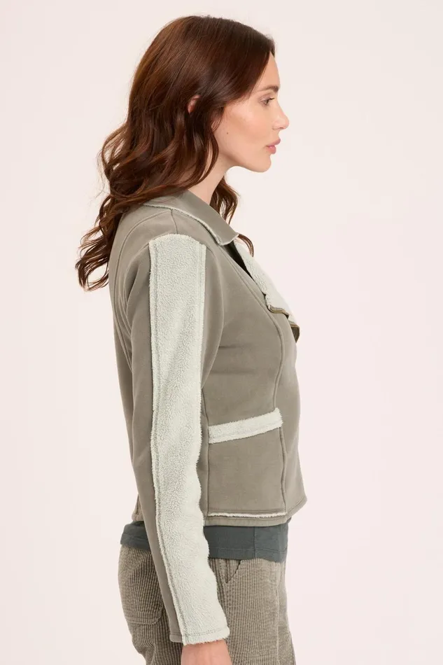 Clothing Jackets XCVI Hanford Moto Jacket Grove Pigment