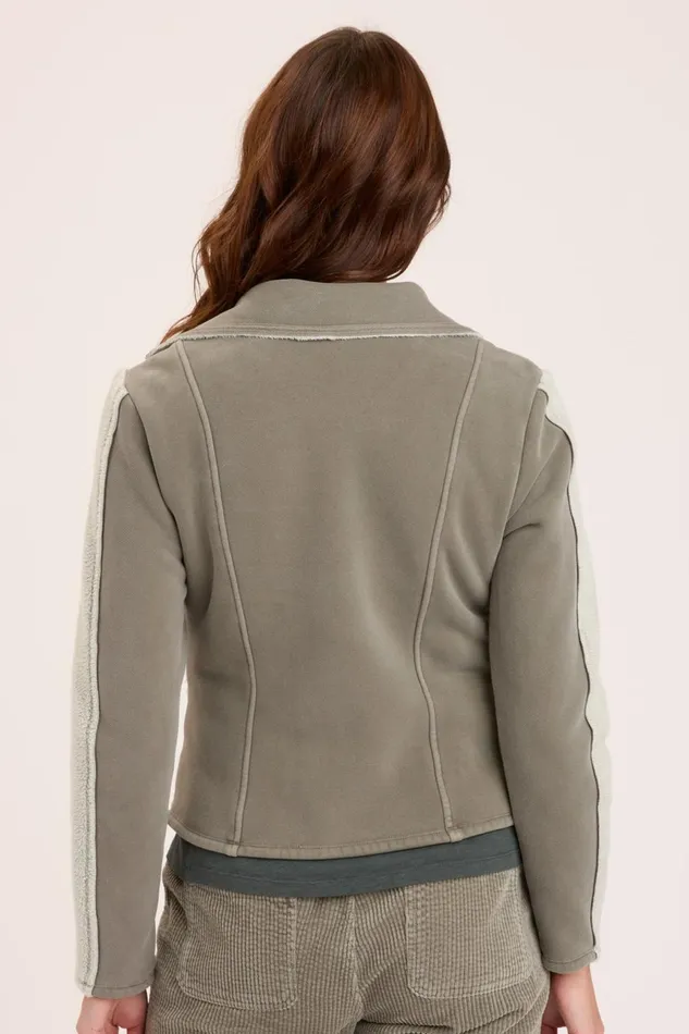 Clothing Jackets XCVI Hanford Moto Jacket Grove Pigment