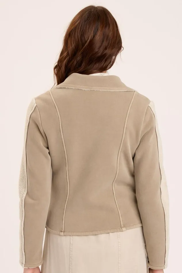 Clothing Jackets XCVI Hanford Moto Jacket Tanglewood Pigment