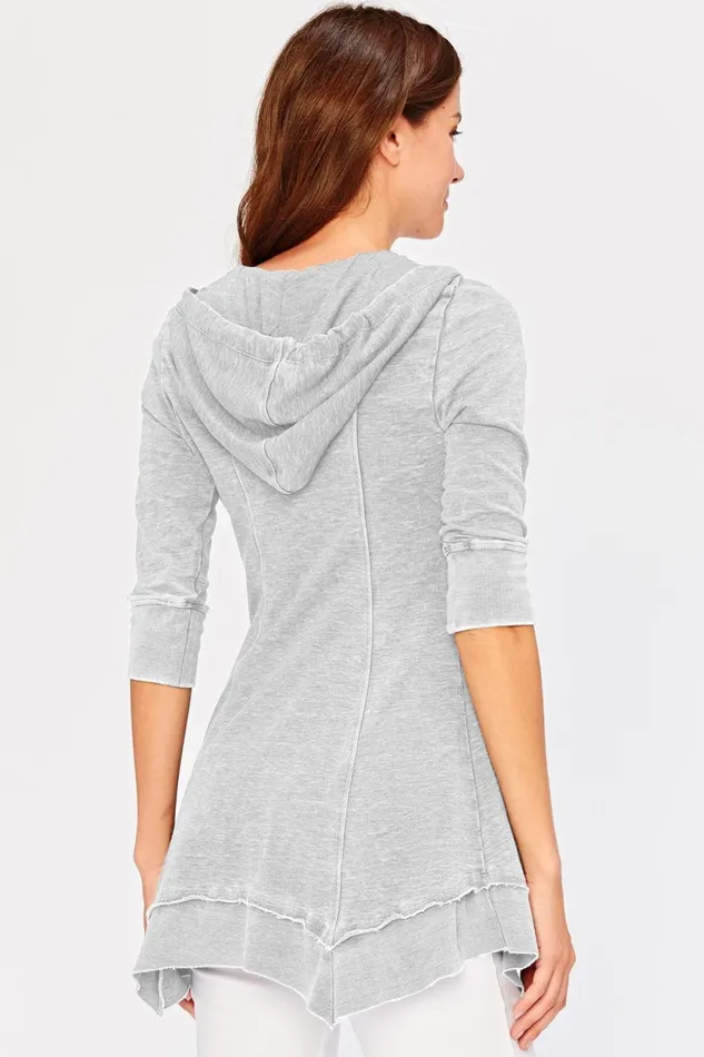 Clothing Jackets XCVI Mercantile Burnout Jacket Pebble