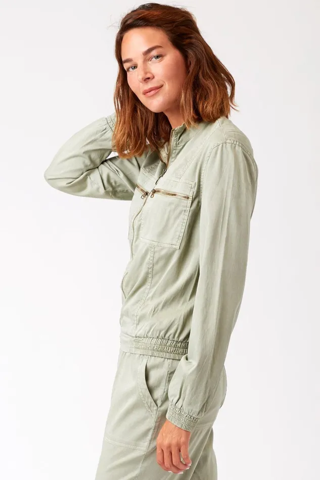 Clothing Jackets XCVI Quinn Bomber Elm Pigment