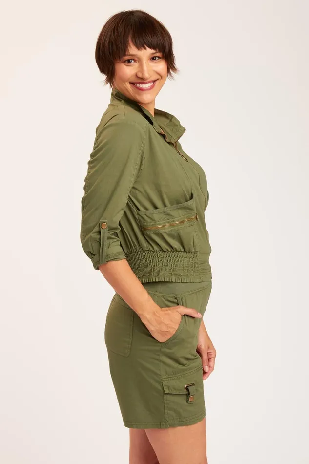 Clothing Jackets XCVI Ridgeline Bomber Dark Everglades