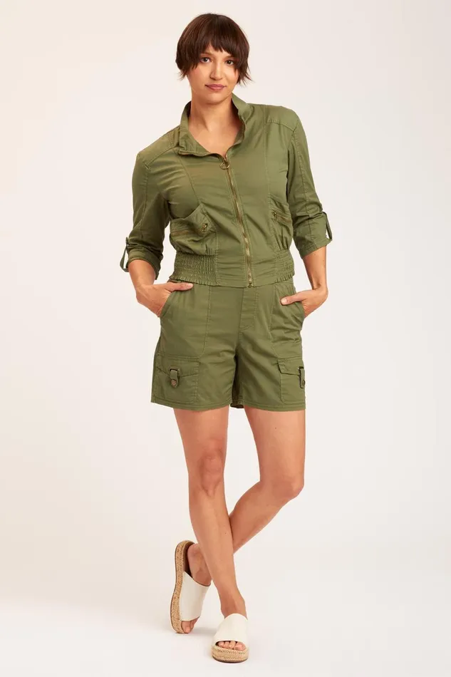 Clothing Jackets XCVI Ridgeline Bomber Dark Everglades
