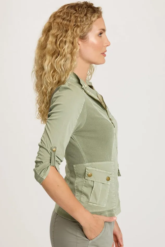 Clothing Jackets XCVI Roque Jacket Limescent Pigment