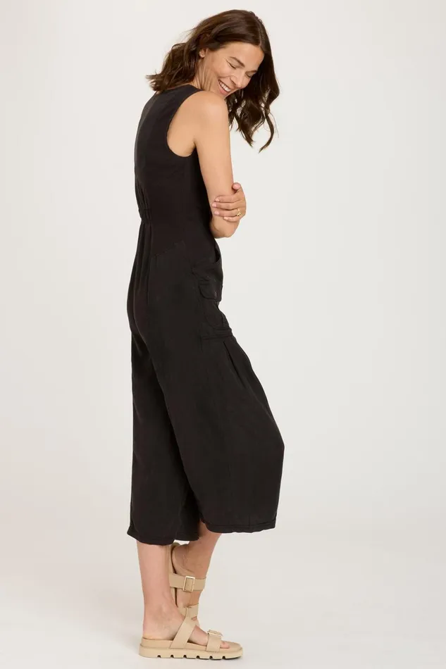 Clothing Jumpsuits XCVI Macgowan Crop Jumpsuit Black