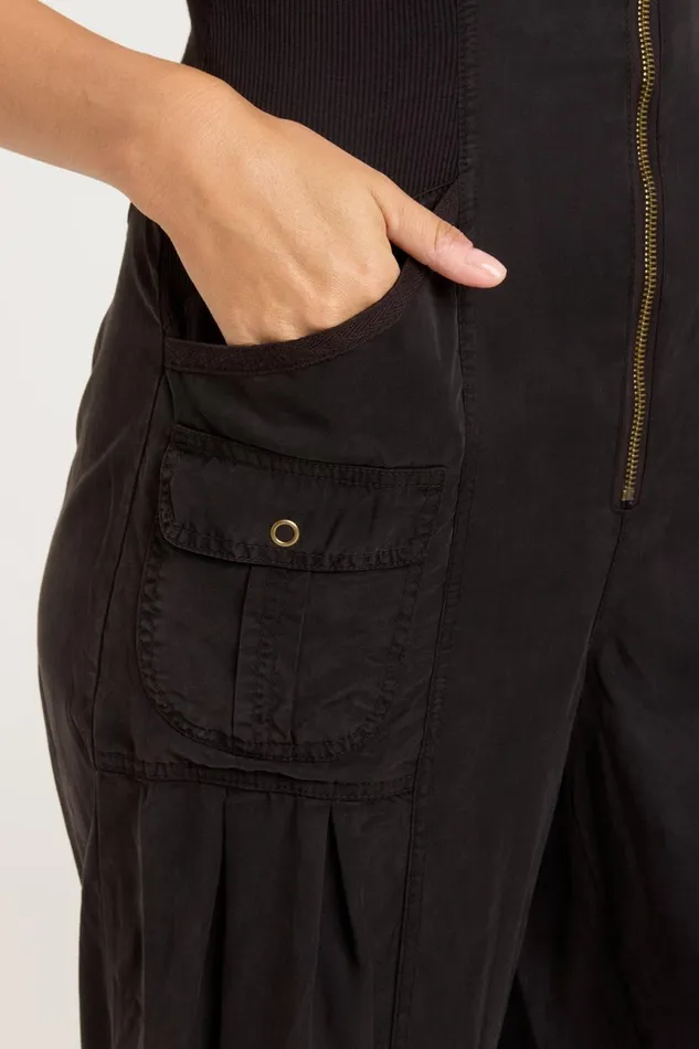 Clothing Jumpsuits XCVI Macgowan Crop Jumpsuit Black