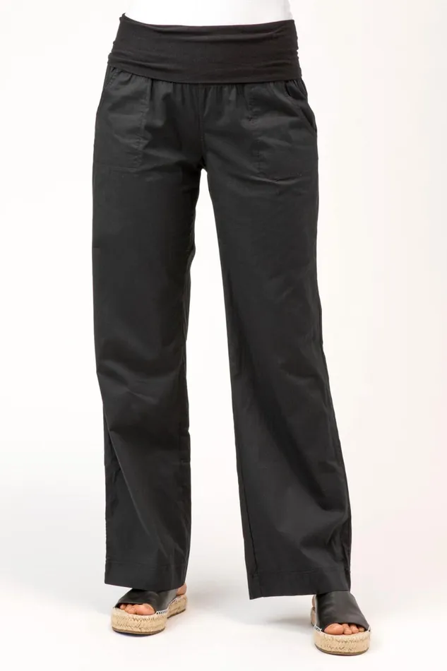 Clothing Pants XCVI 4Pocket Fold Over Pant Black