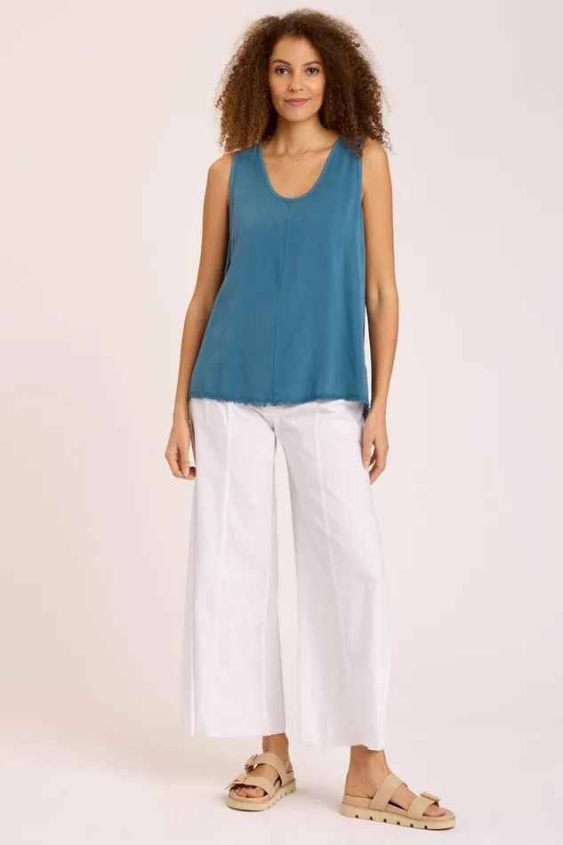 Clothing Pants XCVI Poplin Kaj Wide Leg White