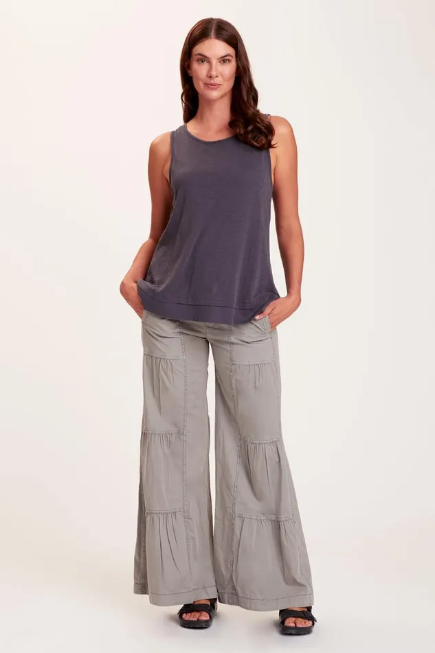 Clothing Pants XCVI Terraced Wide Leg Pant Frost