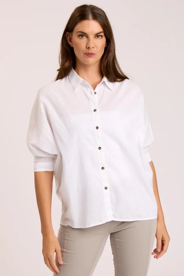 Clothing ShirtsBlouses XCVI Ava ButtonUp White