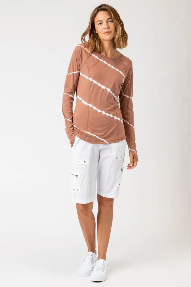 Clothing ShirtsBlouses XCVI Edan Long Sleeve Sequence Wash Ruddy