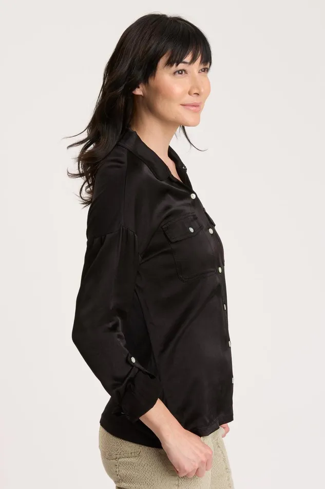 Clothing ShirtsBlouses XCVI Ludolf ButtonUp Black
