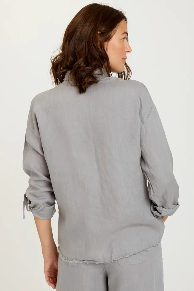 Clothing ShirtsBlouses XCVI Rorin ButtonUp Lead Cast