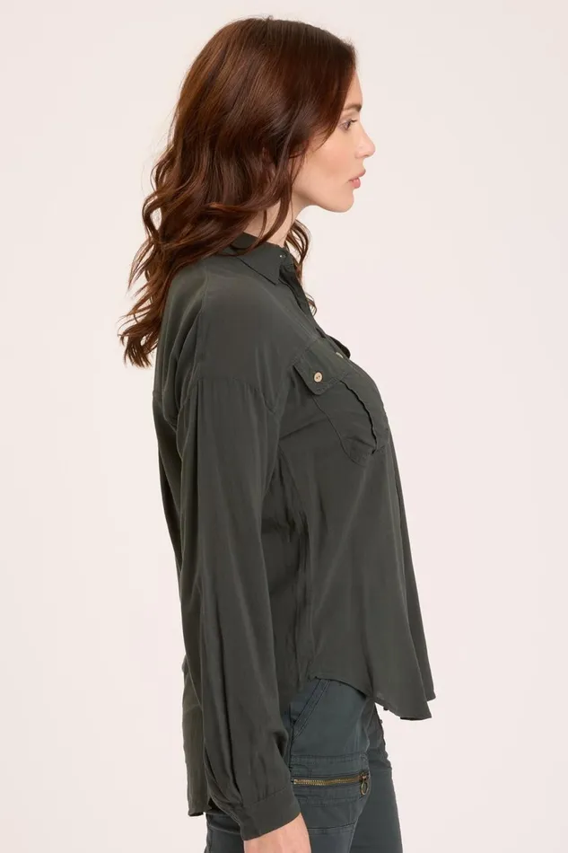Clothing ShirtsBlouses XCVI Smithson ButtonUp Hawthorn Leaf