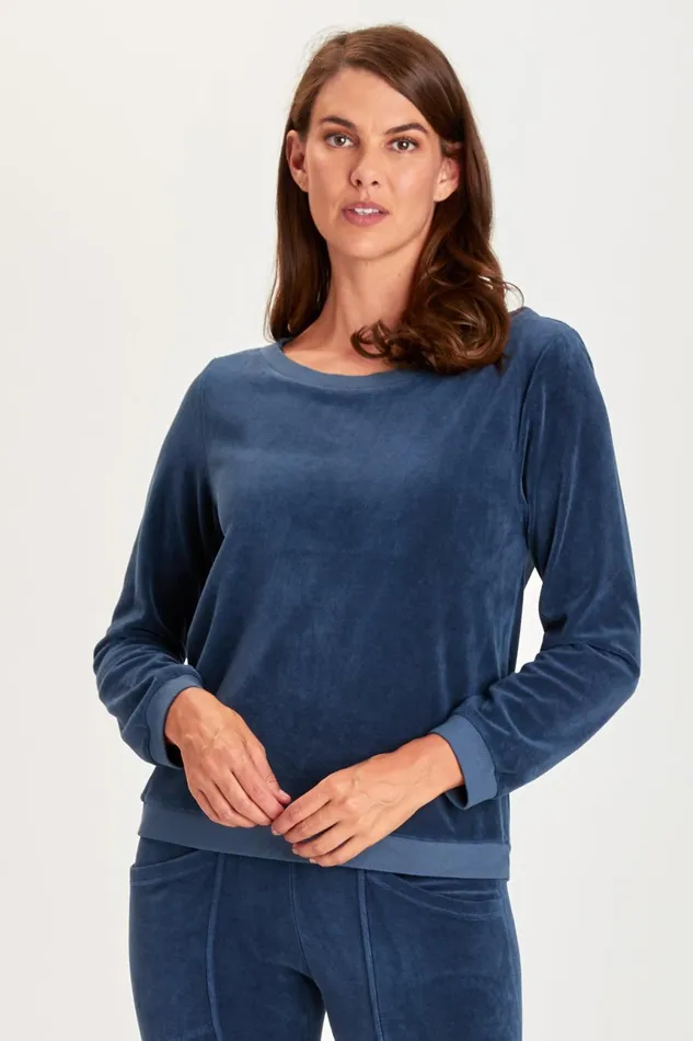 Clothing Sweatshirts XCVI Dakota Pullover Bluestone