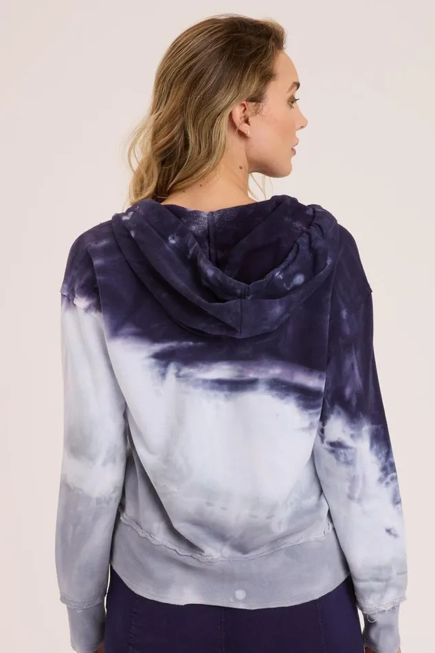 Clothing Sweatshirts XCVI Rosalyn Hoodie Riverine Wash Midnight