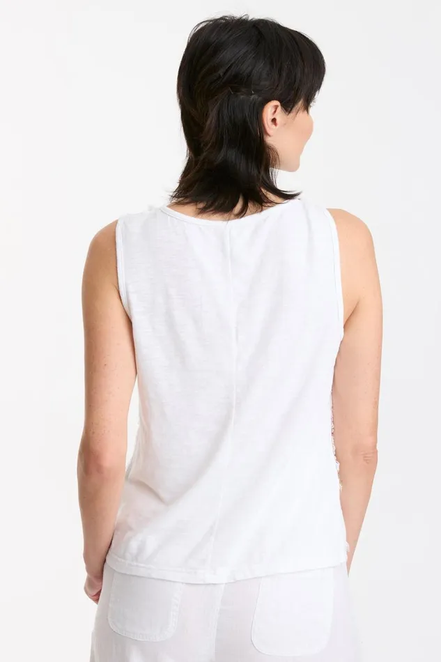 Clothing Tanks XCVI Anja Tank White
