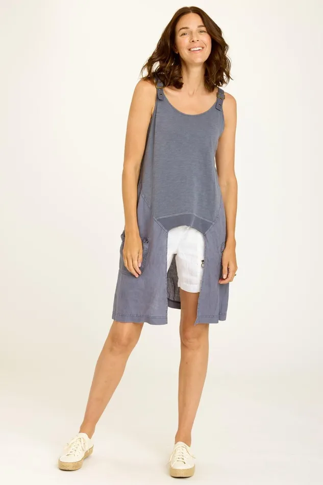 Clothing Tanks XCVI Finton High Low Tank Hypnotic Pigment