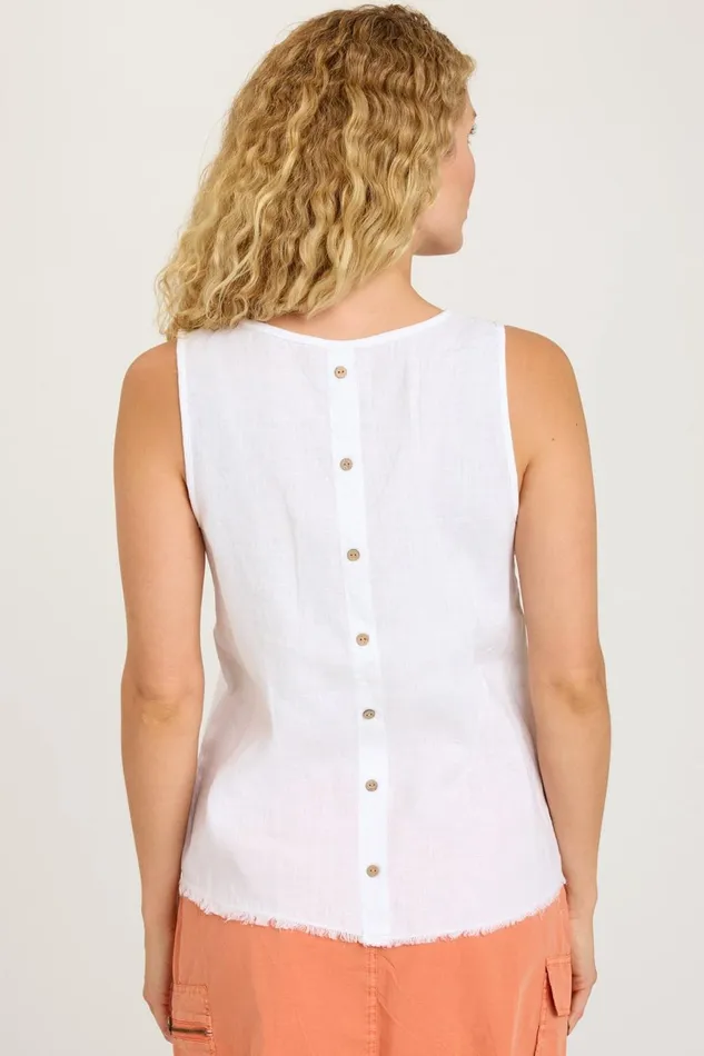 Clothing Tanks XCVI Liron Tank White