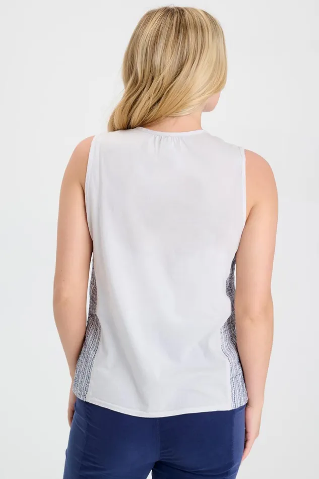 Clothing Tanks XCVI Nessa Tank Glacial Pigment