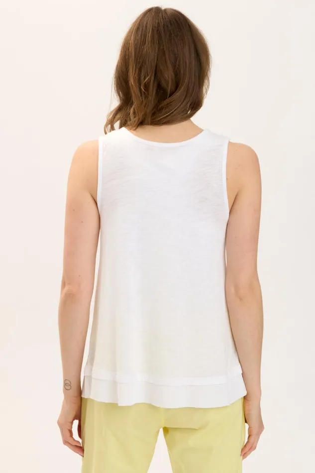 Clothing Tanks XCVI Philo Tank White