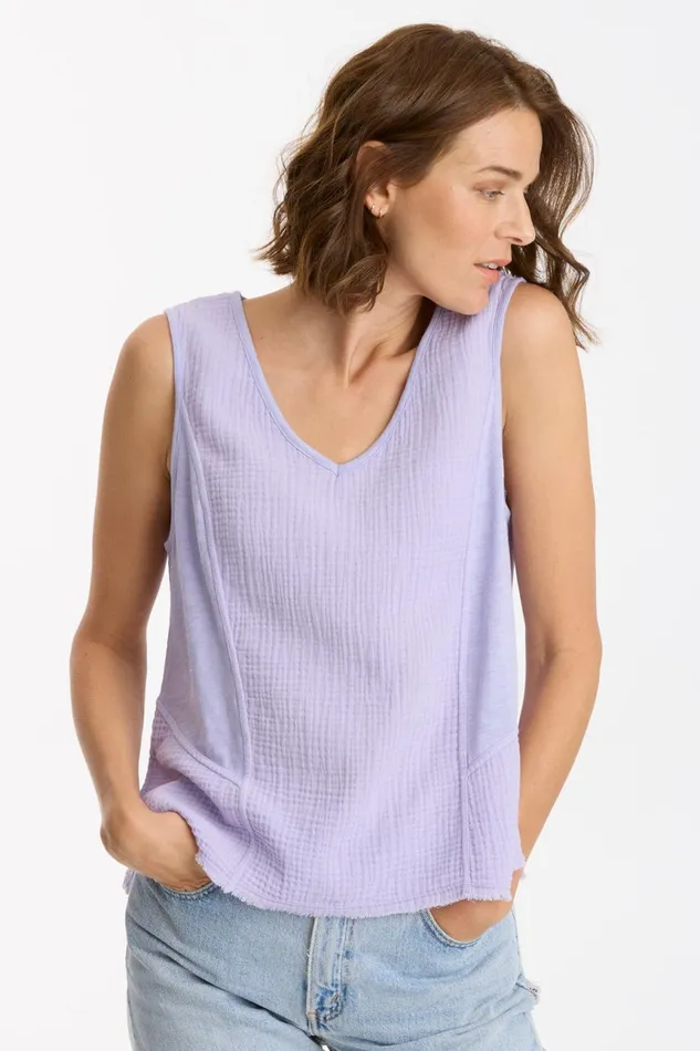 Clothing Tanks XCVI Quennel Tank Wind Flower