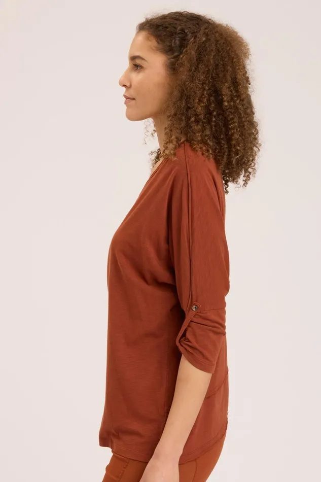 Clothing Tees XCVI Slub Midwest Top Campfire Pigment