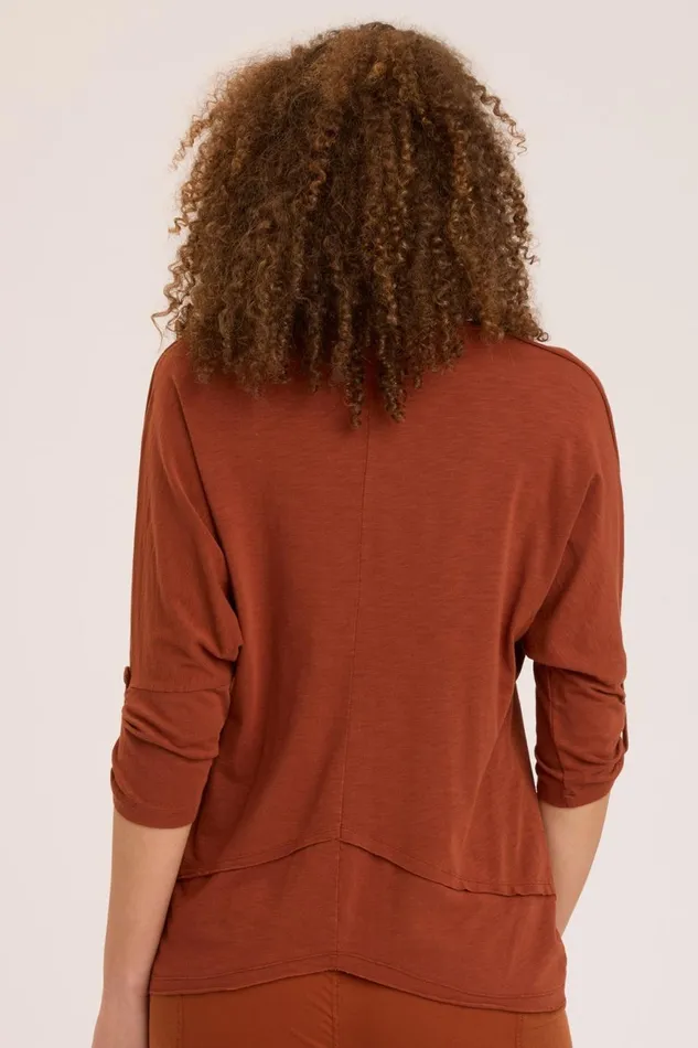 Clothing Tees XCVI Slub Midwest Top Campfire Pigment