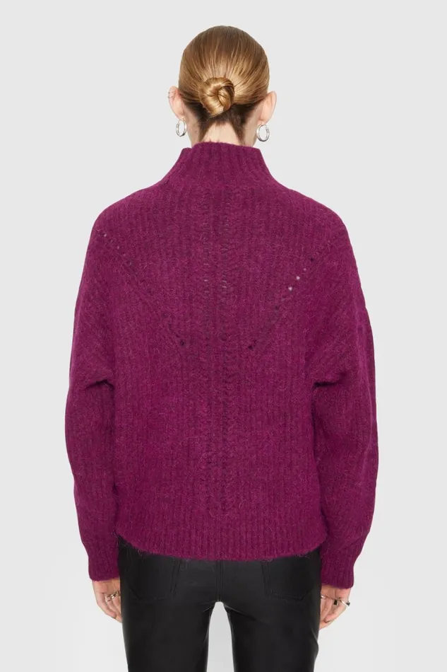 Clothing Tops Rebecca Minkoff Caroline Sweater Damson