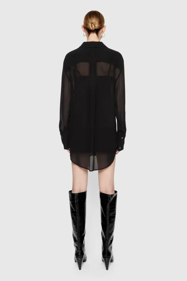 Clothing Tops Rebecca Minkoff Ophelia Shirt Dress True Black