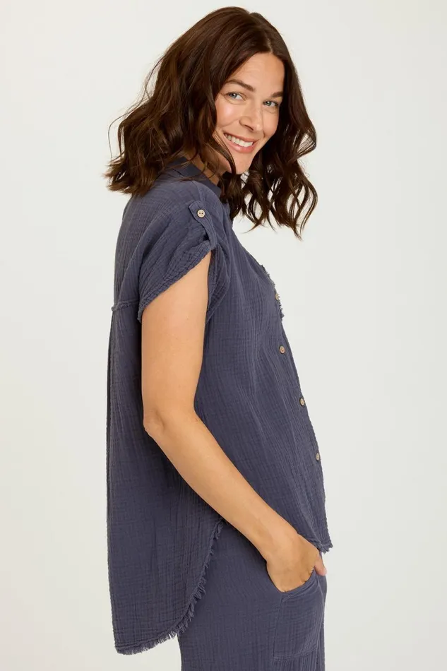 Clothing Tunics XCVI Naresha Tunic Hypnotic Pigment