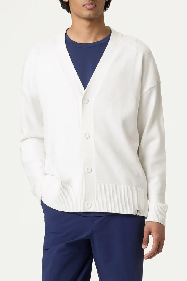 Coats and Jackets Men Fila Baseline Cardigan 100 White