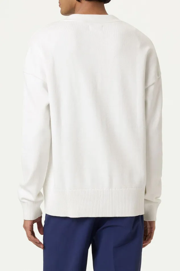 Coats and Jackets Men Fila Baseline Cardigan 100 White