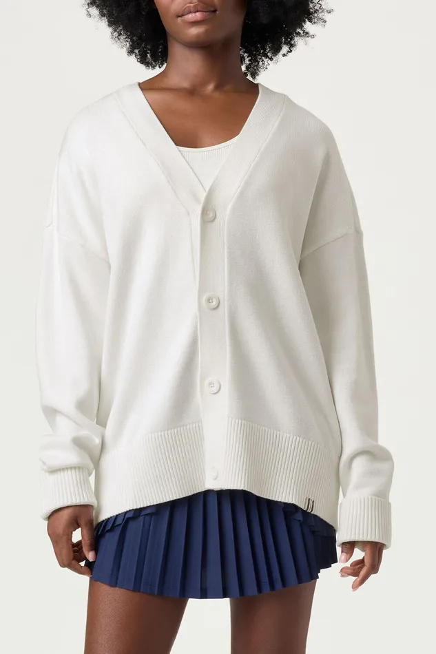 Coats and Jackets Men Fila Baseline Cardigan 100 White