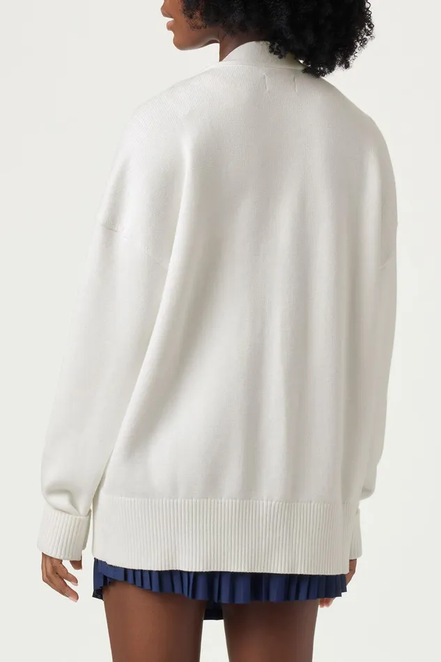 Coats and Jackets Men Fila Baseline Cardigan 100 White