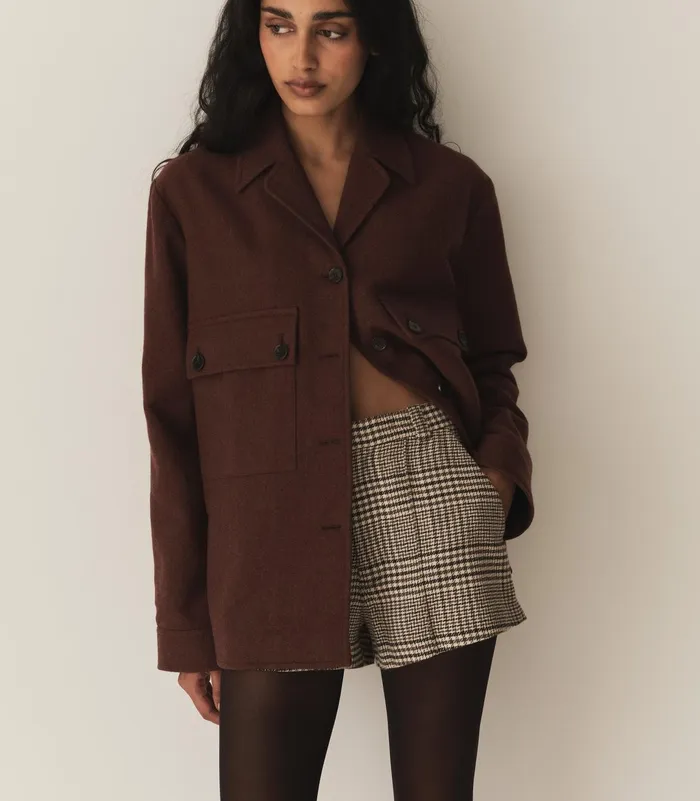 Coats and Jackets Women DEN Clifton Jacket Rust Umber