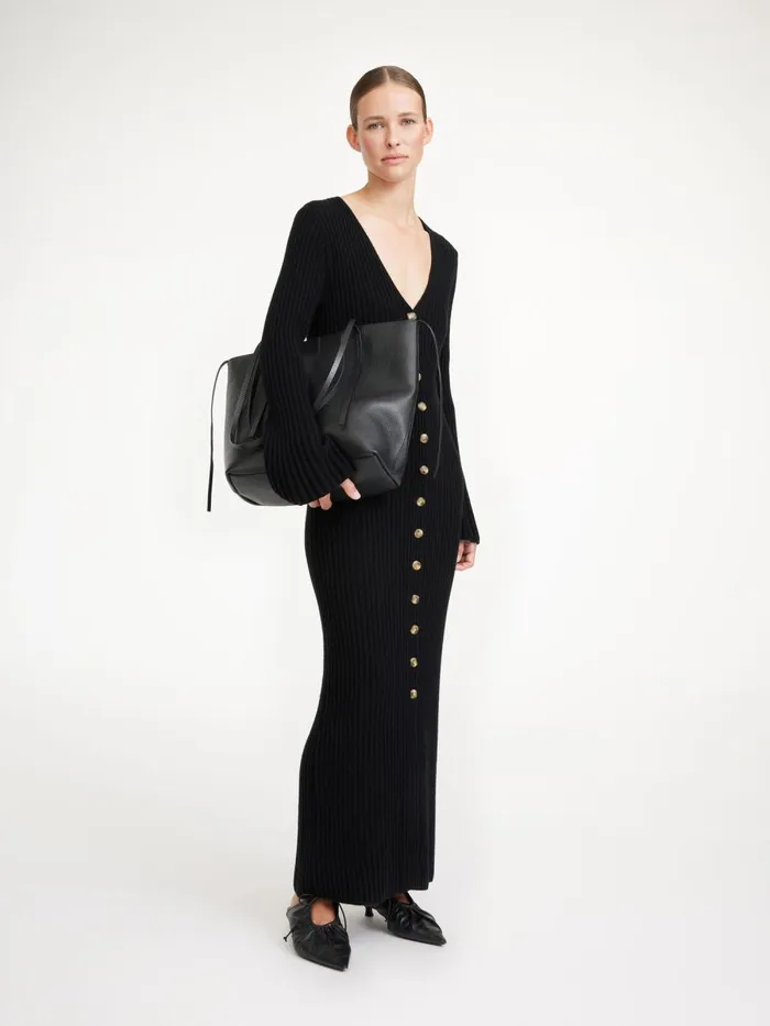 Colea Wool Dress Black Women By Malene Birger Knitwear