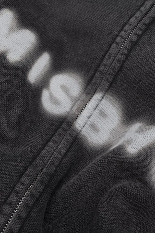 Community Zipped Hoodie Washed Black Women MISBHV Hoodies and Sweats