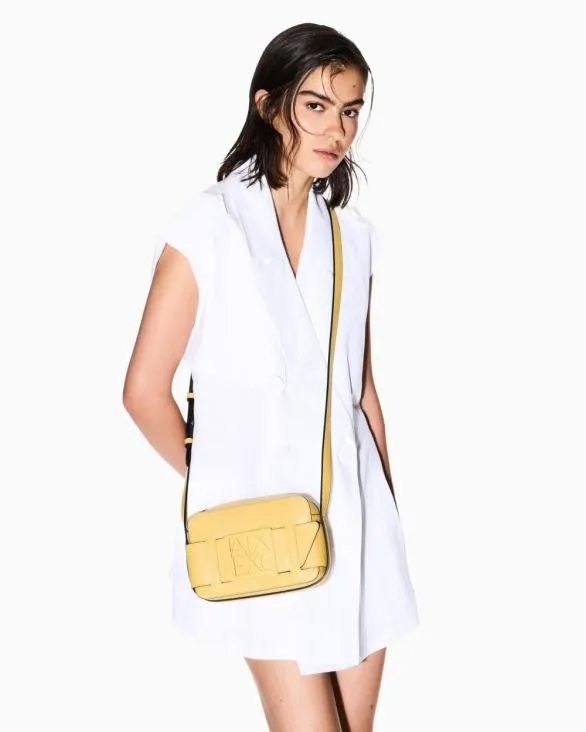 Crossbody Bag With Logo Yellow Women Armani Crossbody Bags Crossbody Bag With Logo Yellow Women Armani Crossbody Bags