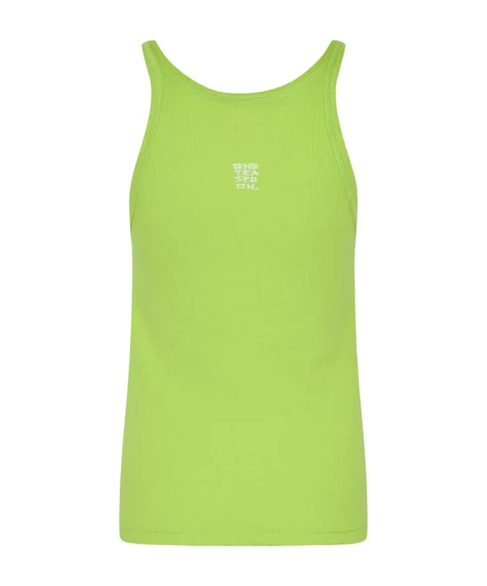 CYBER LIME ONE TEASPOON LOGO SINGLET Women One Teaspoon Tees and Tanks CYBER LIME ONE TEASPOON LOGO SINGLET Women One Teaspoon Tees and Tanks