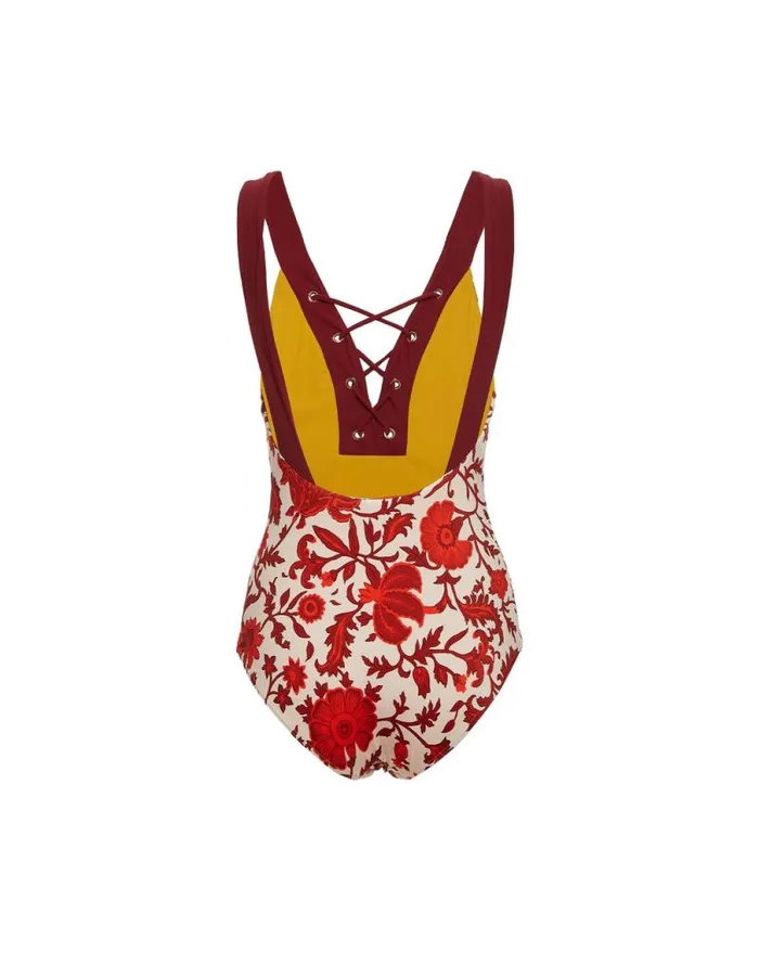 Daiquiri Suit Dragonflower Mini Red Women La Double J Swimwear Daiquiri Suit Dragonflower Mini Red Women La Double J Swimwear
